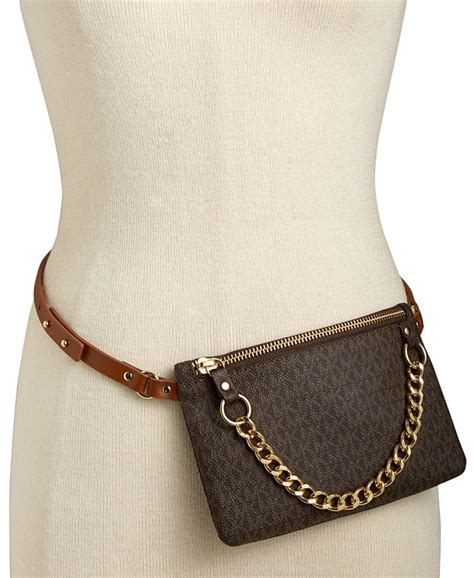 michael kors mk logo belt bag fanny pack|Michael Kors crossbody fanny pack.